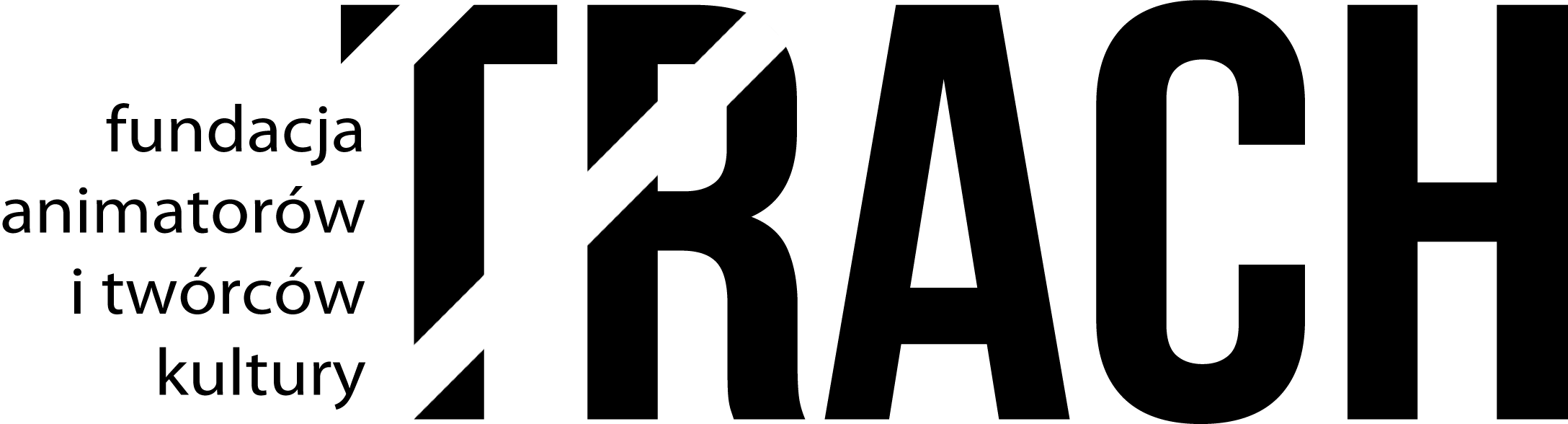 Logo fundacji animatorów i twórców kultury TRACH